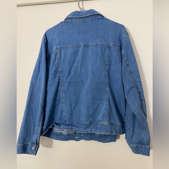 Appleseed’s Womens 1X Blue Denim Jacket - Picture 4 of 4